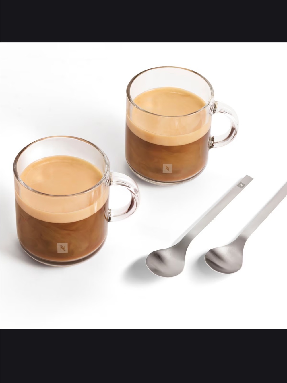 NEW Never Used SOLD OUT Vertuo Gran Lungo Set (2 mugs, 2 spoons)